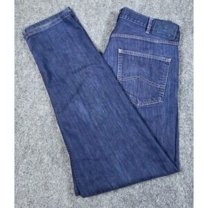 Patagonia Mens Jeans 32x32 Dark Wash Straight Fit Organic Cotton Denim